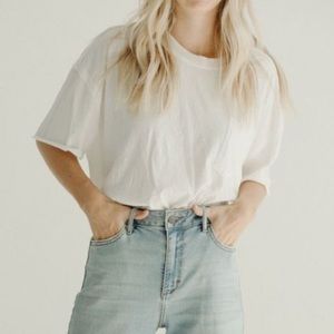 White oversized t shirt - CJLA